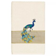 Linum Текстиль для дома Турецкий хлопок Penelope Набор из 2 украшенных полотенец для рук, синий