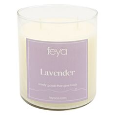 Свеча Feya Lavender, 20 унций. Соевая свеча
