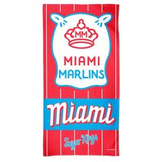 WinCraft Miami Marlins 2021 City Connect Пляжное полотенце Spectra 30 x 60 дюймов Unbranded
