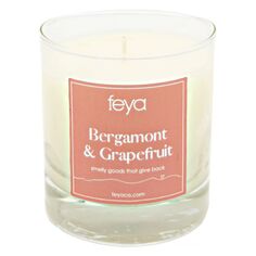 Свечи Feya с бергамотом и грейпфрутом, 6,5 унций. Соевая свеча