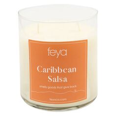 Свеча Фея 20 унций. Баночка соевой свечи «Карибская сальса» Feya Candle