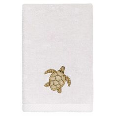 Linum Home Textiles Турецкий хлопок Tortuga Набор из 2 украшенных полотенец для кончиков пальцев, серый