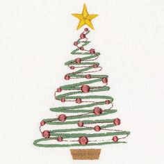 Linum Домашний текстиль Рождественская елка Вышитое роскошное турецкое хлопковое полотенце для рук, белый