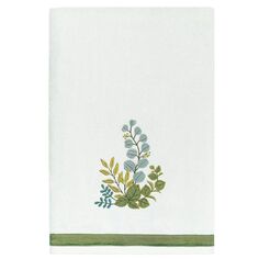 Linum Home Textiles Турецкий хлопок Botanica Набор из 3 украшенных полотенец, серый