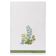 Linum Текстиль для дома Турецкий хлопок Botanica Набор из 2 украшенных банных полотенец, серый
