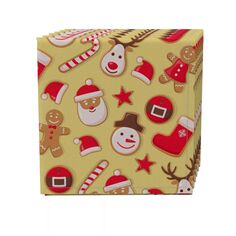 Набор салфеток из 4 шт., 100% хлопок, 20x20 дюймов, Merry Holiday Cookies Fabric Textile Products