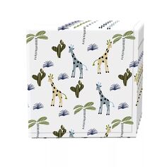 Набор салфеток из 4 шт., 100 % хлопок, 20x20 дюймов, Giraffe Wild Life Fabric Textile Products