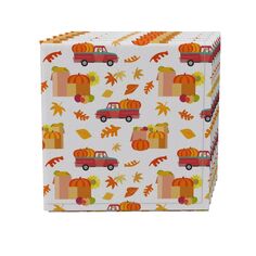 Набор салфеток из 4 шт., 100 % хлопок, 20x20 дюймов, Fall Fest Fabric Textile Products