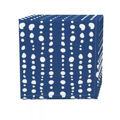 Набор салфеток из 4 шт., 100 % хлопок, 20x20 дюймов, точки в полоску Fabric Textile Products