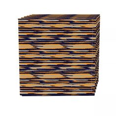 Набор салфеток из 4 шт., 100 % хлопок, 20x20 дюймов, оранжевый мазок кисти Fabric Textile Products