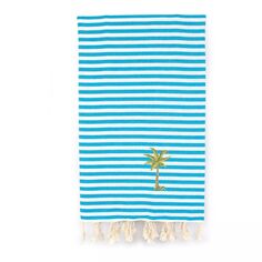 Linum Текстиль для дома Турецкий хлопок Веселье на солнце Свежая пальма Пляжное полотенце с пестемалом