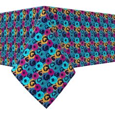 Прямоугольная скатерть, 100 % хлопок, 52х104 дюйма, цветочный 198 Fabric Textile Products