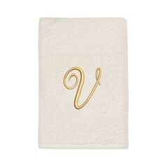 Полотенце для рук Avanti Premier цвета слоновой кости/золота с монограммой