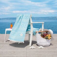Linum Текстиль для дома Турецкий хлопок Морской бриз Гороскоп Рак Пестемал Пляжное полотенце