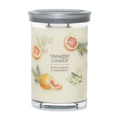 Yankee Candle Белая ель и грейпфрут Signature, 22 унции. Свеча Баночка