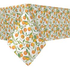 Прямоугольная скатерть, 100% полиэстер, 60х84 дюйма, апельсиновое дерево. Fabric Textile Products