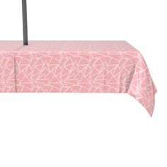Водоотталкивающая, для наружного использования, 100 % полиэстер, 60x84 дюйма, геометрические фигуры розового цвета Fabric Textile Products