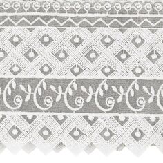 Linum Текстиль для дома Турецкий хлопок Aiden Белое кружевное полотенце для рук с украшением, темно-серый
