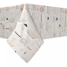 Прямоугольная скатерть, 100 % хлопок, 52x84 дюйма, «Спящие киты и воздушные шары». Fabric Textile Products