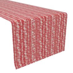 Настольная дорожка, 100 % хлопок, 16x90 дюймов, дизайн Red Ikat Fabric Textile Products