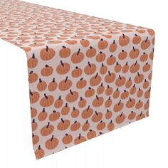 Дорожка для стола, 100 % хлопок, 16x90 дюймов, фон с милой тыквой. Fabric Textile Products