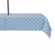 Водоотталкивающая, для наружного использования, 100 % полиэстер, марокканская синяя плитка размером 60x104 дюйма. Fabric Textile Products