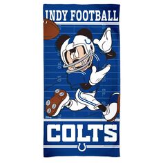 Пляжное полотенце Team Disney Spectra WinCraft Indianapolis Colts 30 x 60 дюймов Unbranded