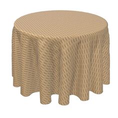 Круглая скатерть, 100% полиэстер, 60-дюймовая круглая корзина из плотного плетения. Fabric Textile Products