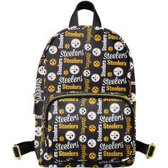 Черный молодежный мини-рюкзак FOCO Pittsburgh Steelers Повтор Brooklyn Unbranded