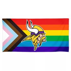 Пляжное полотенце Pride Spectra WinCraft Minnesota Vikings 30 x 60 дюймов Unbranded