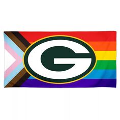 WinCraft Green Bay Packers Пляжное полотенце Pride Spectra 30 x 60 дюймов Unbranded