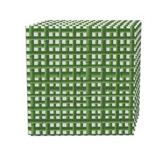 Набор салфеток, 100 % полиэстер, набор из 4 шт., 18x18 дюймов Bam boo Green Grid Fence Fabric Textile Products