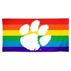WinCraft Clemson Tigers Пляжное полотенце Pride Spectra 30 x 60 дюймов Unbranded