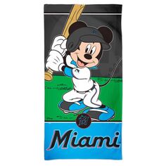 Пляжное полотенце WinCraft Miami Marlins 30 x 60 дюймов Disney Spectra Unbranded