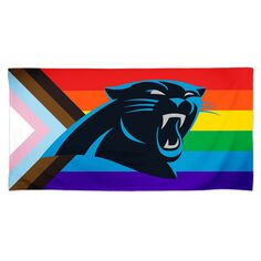 WinCraft Carolina Panthers Пляжное полотенце Pride Spectra 30 x 60 дюймов Unbranded