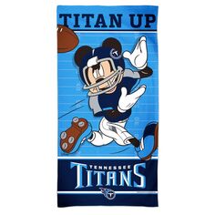 Пляжное полотенце WinCraft Tennessee Titans 30 x 60 дюймов Disney Spectra Unbranded
