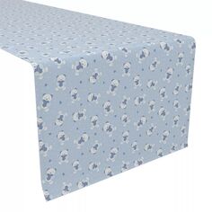 Дорожка для стола, 100 % хлопок, 16x108 дюймов, синие мишки Тедди. Fabric Textile Products