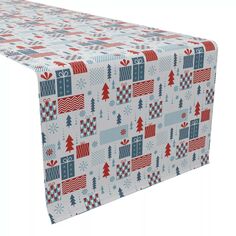 Настольная дорожка, 100 % хлопок, 16x108 дюймов, подарочные коробки в праздничном стиле Fabric Textile Products
