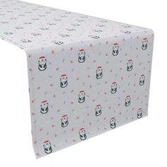 Дорожка для стола, 100 % хлопок, 16x90 дюймов, рождественские пингвины Fabric Textile Products