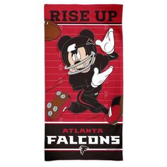 Пляжное полотенце WinCraft Atlanta Falcons 30 x 60 дюймов Team Disney Spectra Unbranded