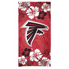 Пляжное полотенце WinCraft Atlanta Falcons 60 x 30 дюймов с цветочным принтом Spectra Unbranded
