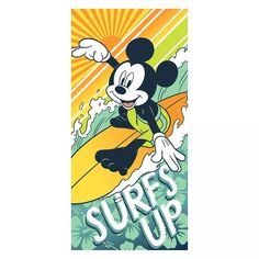 Пляжное полотенце Disney&apos;s Mickey Mouse &quot;Surf&apos;s Up&quot; от The Big One Kids