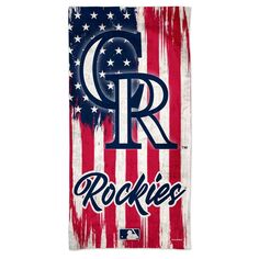 WinCraft Colorado Rockies 60 x 30 дюймов Пляжное полотенце Patriotic Spectra Unbranded