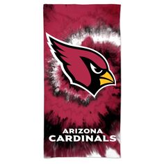 Пляжное полотенце Spectra WinCraft Arizona Cardinals 60 x 30 дюймов с принтом тай-дай Unbranded