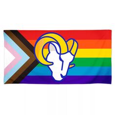 Пляжное полотенце Pride Spectra WinCraft Los Angeles Rams 30 x 60 дюймов Unbranded