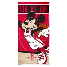 Пляжное полотенце Team Disney Spectra WinCraft Houston Rockets 30 x 60 дюймов Unbranded