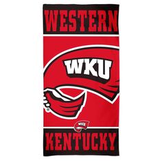 Пляжное полотенце Spectra WinCraft Western Kentucky Hilltoppers 30 x 60 дюймов Unbranded