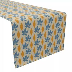Дорожка для стола, 100% хлопок, 16x108 дюймов, повтор осенних листьев Fabric Textile Products
