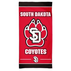 Пляжное полотенце Spectra WinCraft South Dakota Coyotes 30 x 60 дюймов Unbranded