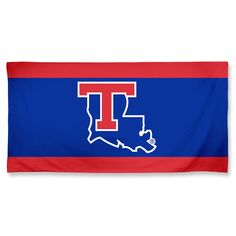 Пляжное полотенце Spectra с основным логотипом WinCraft Louisiana Tech Bulldogs 30 x 60 дюймов Unbranded